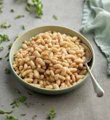 Judías blancas cocidas en cocción lenta