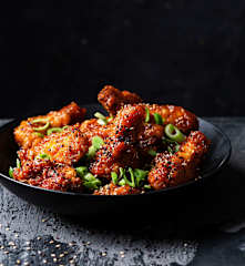 Korejská smažená křidélka