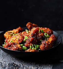 Alitas al estilo coreano