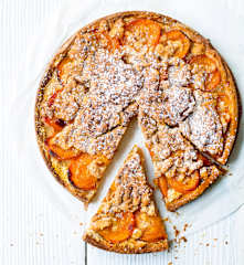 Tarte aux abricots façon crumble