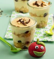 Grießpudding mit Apfelkompott