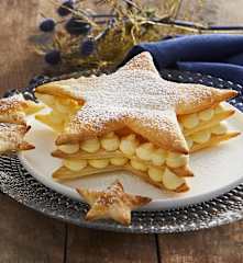 Millefoglie di Natale con crema al mascarpone