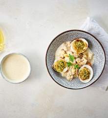 Risotto de céleri aux coquillages et haddock (Laurent Clément)