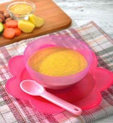 Pappa vegetariana con legumi e miglio multiporzione (7-9 mesi)