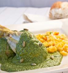Pollo con mole verde