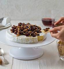 Camembert with Cranberries and Almonds