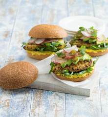 Jalapeño and Lime Chicken Burger with Corn Smash