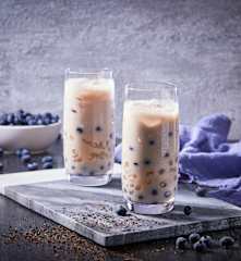 Blueberry Iced Latte