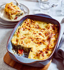 Spinat-Feta-Lasagne
