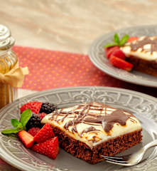 Tvarohové řezy s čokoládou