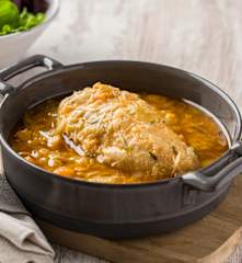 Pechugas de pollo en escabeche de naranja y romero