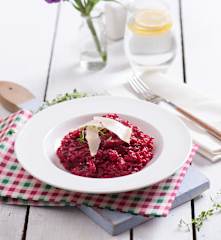 Risotto z burakami i balsamico