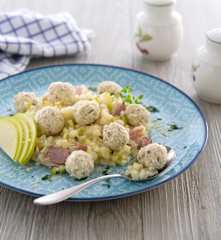 青蘋果香料肉丸燉飯