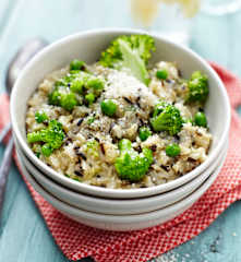 Wildreis-Risotto mit Brokkoli