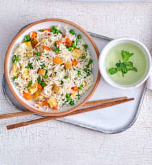 Riz cantonais au tofu