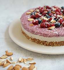 Torta cheesecake raw