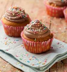 Cupcake con frosting alla crema gianduia