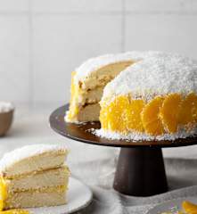 Gâteau végan à l'orange et à la coco
