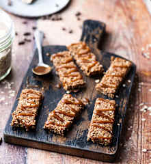 Barrette ai cereali e caramello (senza glutine)