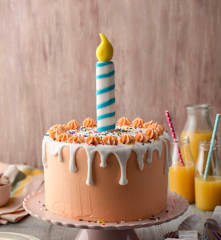 Drip Candle Cake with Funfetti Sponge