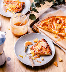 Galette des rois caramel et clémentine