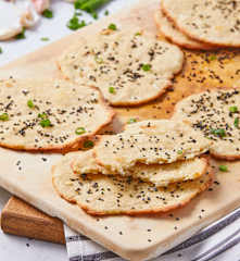 Pao de Alho (Crispy Flatbread) Paul