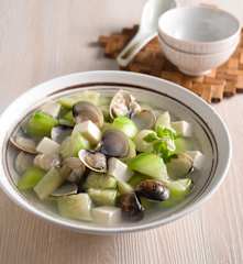 絲瓜蛤蜊豆腐湯