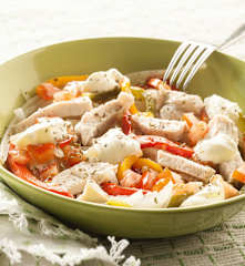 Chicken, Pepper and Steamed Vegetable Salad