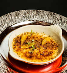 Leite creme de pimenta de sichuan e laranja