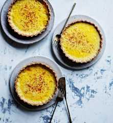 Coconut chia custard tarts (gut health)