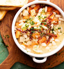 Batch cooking: Guiso de judías blancas con hortalizas