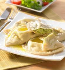 Nudeltaschen mit Kartoffelfüllung