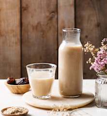 Bebida de avena con dátiles