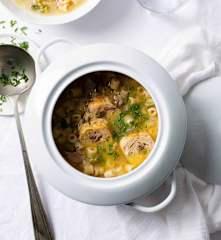 Rigatoni with Mushrooms and Green Asparagus Stuffed Chicken Involtini