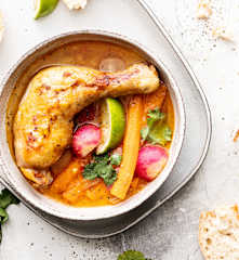 Pot au feu di pollo al miso a Cottura Lenta