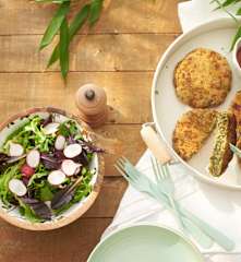 Filetes rusos de pavo y espinacas