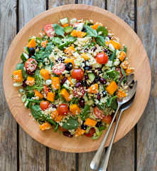 Ensalada templada de couscous y calabaza