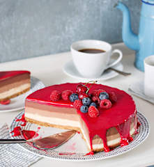 Cheesecake tres chocolates