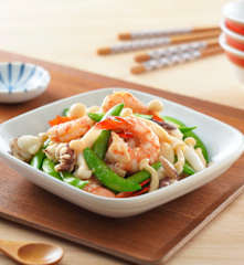 甜豌豆炒雙鮮
