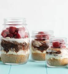 Swirl de chocolate e framboesa