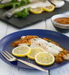 Spicy sea bass (samke harra)