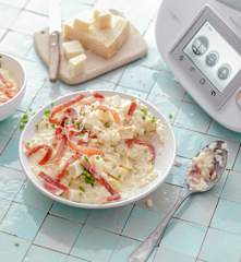 Risotto à l'artichaut et au jambon cru