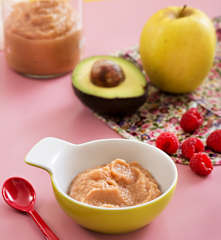 Elma, Ahududu ve Avokado Lapası