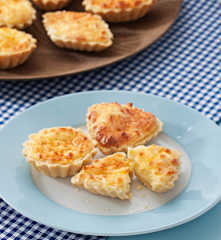 Tartaletas de queso soufflé