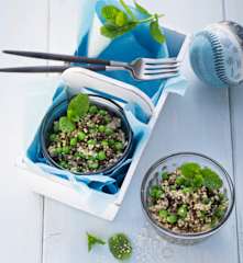 Hirse-Linsen-Salat mit Minze