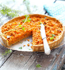 Quiche carotte-cumin