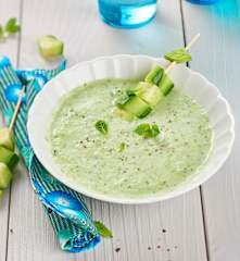 Soupe de concombre à la menthe