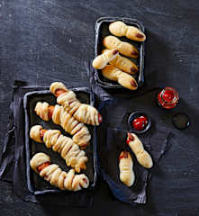 Halloween Mumien und Finger