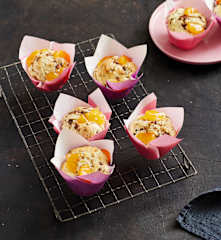 Weihnachtsmann-Muffins