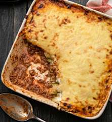 Lasagne med courgetteplader